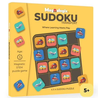 Sudoku Transport - Magnetic Puzzle Game for 5 Years & Above - T-Rex the toyland Sitamarhi