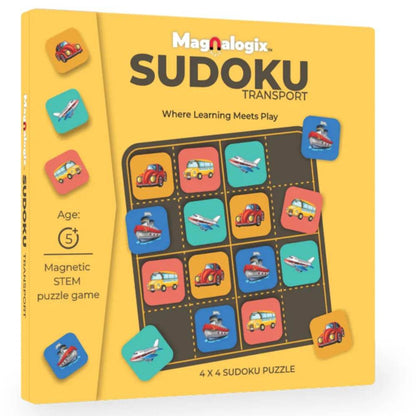 Sudoku Transport - Magnetic Puzzle Game for 5 Years & Above - T-Rex the toyland Sitamarhi