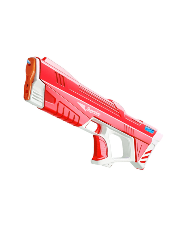 Red electric water gun for outdoor fun and exciting water battles