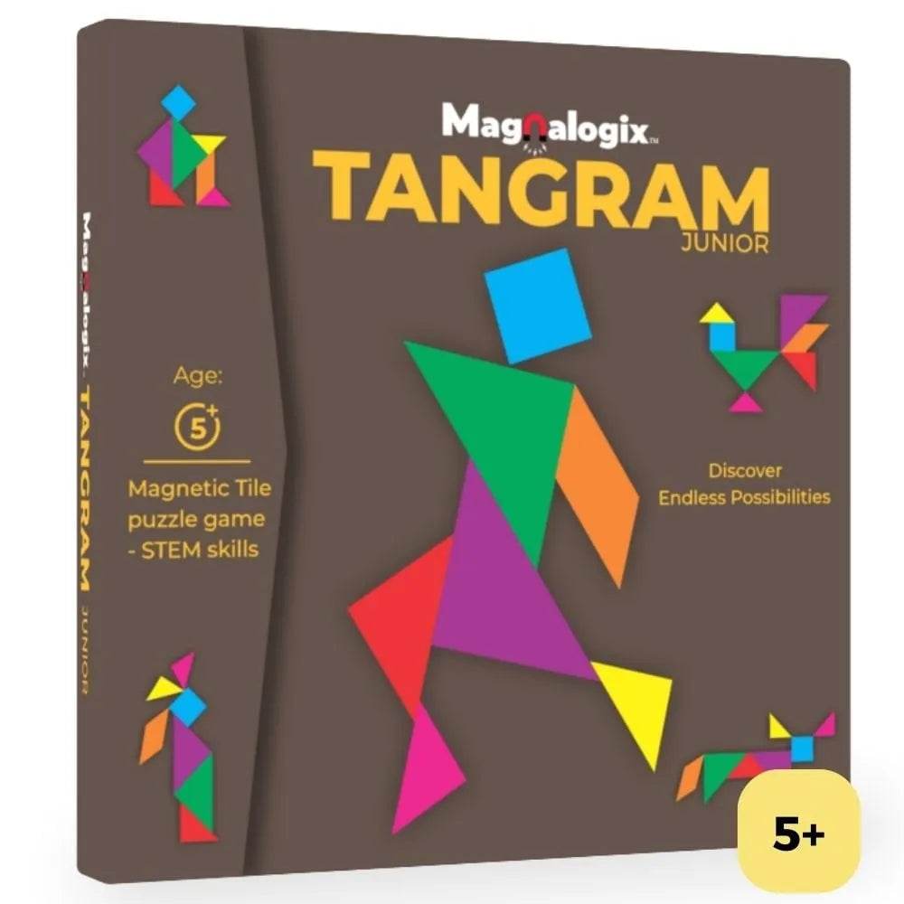 Tangram Junior - Magnetic Brain Game for 5 Years & Above - T-Rex the toyland Sitamarhi
