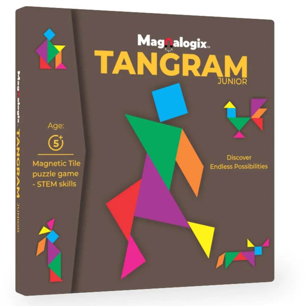 Tangram Junior - Magnetic Brain Game for 5 Years & Above - T-Rex the toyland Sitamarhi