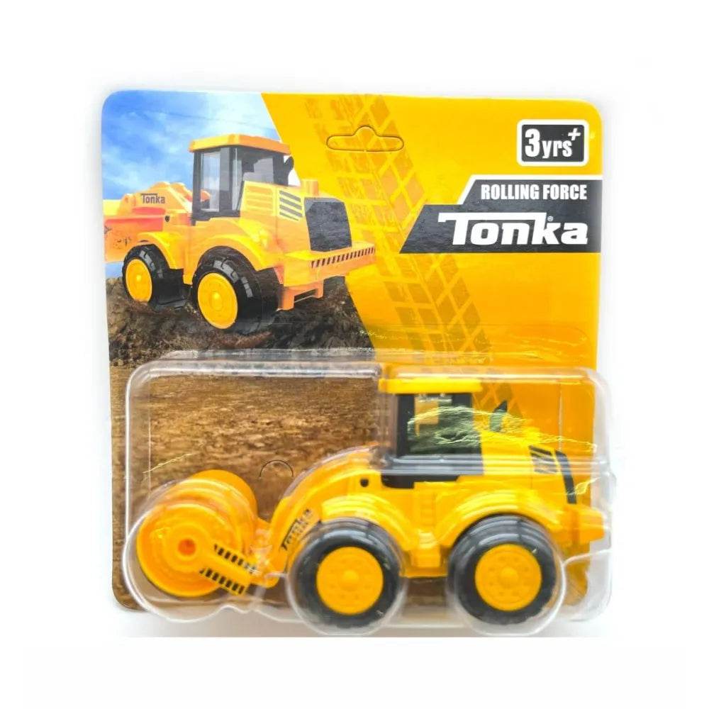 Tonka rolling force toy vehicle yellow construction roller for kids 3 years and up