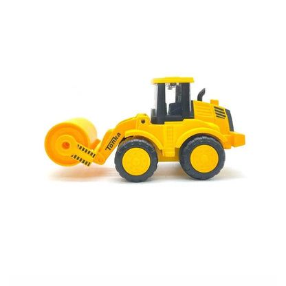 Yellow Tonka rolling force toy vehicle with large wheels and front roller for kids