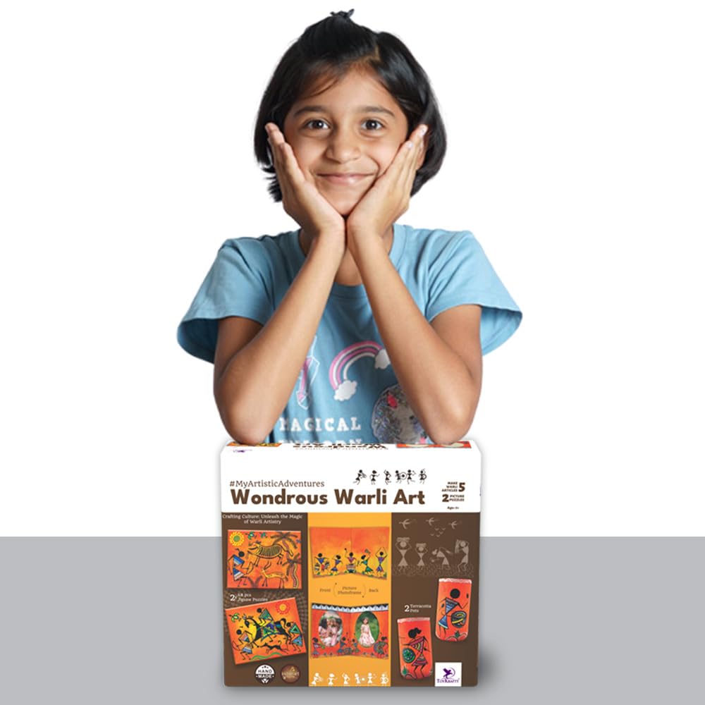 Wondrous Warli Painting Art kit for kids featuring colorful artwork and engaging activities