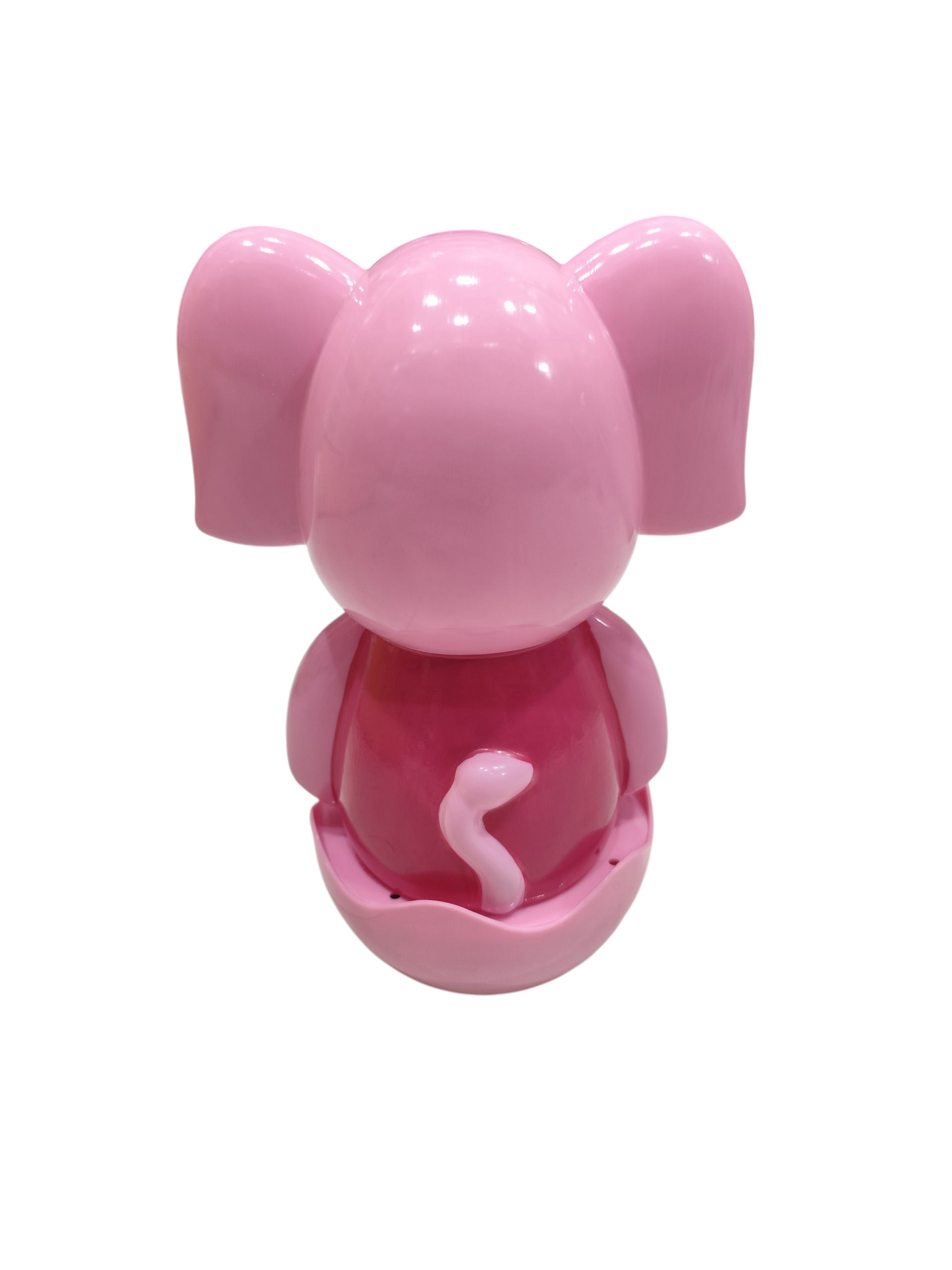 Pink toy story roly poly clown for toddlers with a wobbling base and cute design