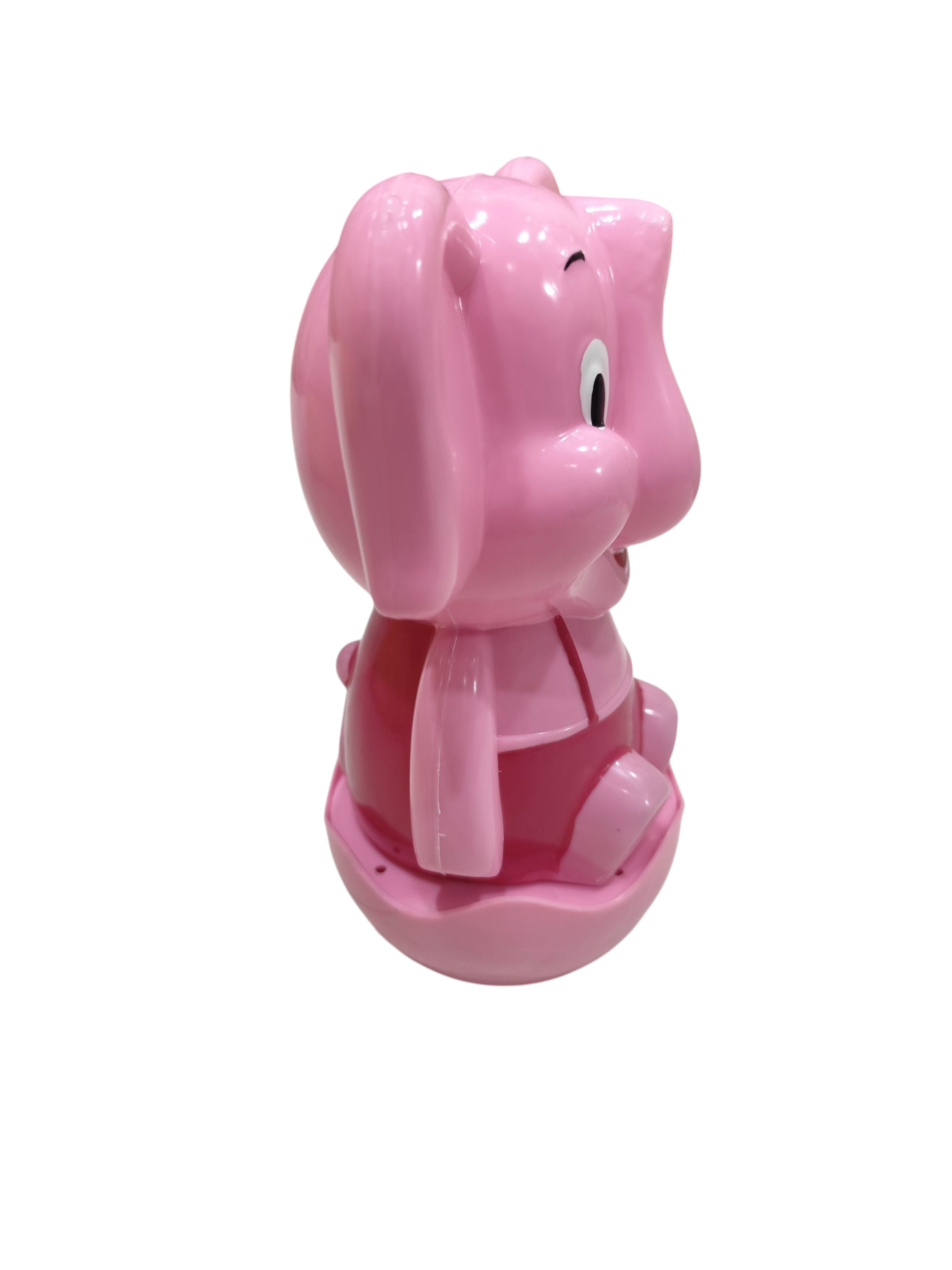 Pink toy story roly poly clown toy for toddlers, features a playful wobbling action.
