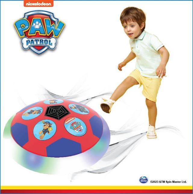 ToyMagic Paw Patrol Chase USB Rechargable Hover Football|Indoor Floating Led Light Soccer Ball|Air Football Disc with Soft Foam Bumpers|Glide On All Floor Types|Birthday Gift for Kids 3+|Multi - T-Rex the toyland Sitamarhi