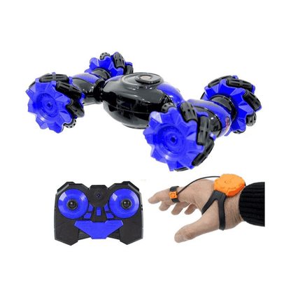 Toyrist Super Double Flip Rc Car Stunt Remote Control Pioneer Car 2.4Ghz Gesture Sensor Watch Control Toy Cars 360 Flips With Lights Music.,Red - T-Rex the toyland Sitamarhi