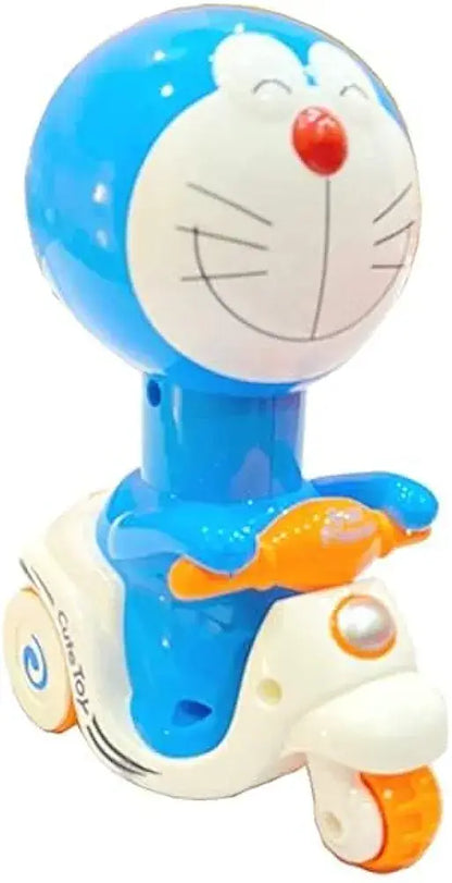 Blue toy scooter featuring a smiling character for toddlers, ideal for imaginative play with toys toy vehicles