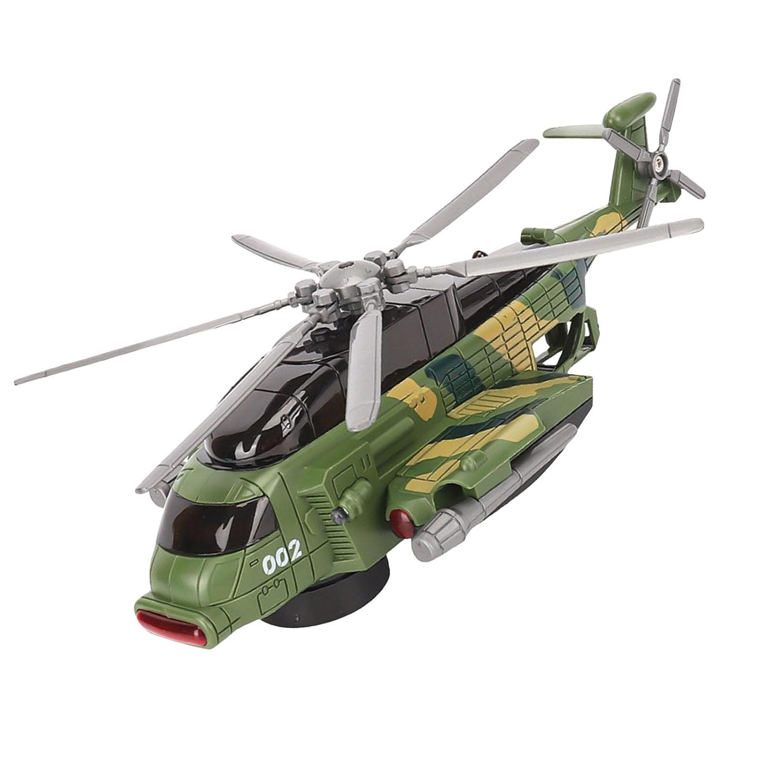 Green toy helicopter with spinning rotors for kids ages 3-7, perfect for imaginative play with toys toy vehicles