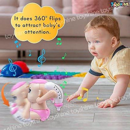 Toyshine Battery Powered Voice Control Cute Adorable Tumbling Baby with Dynamic Sound Musical Interactive Toy for Babies & Kids - T-Rex the toyland Sitamarhi
