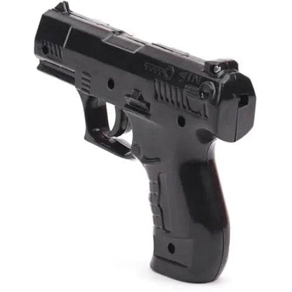 Black toy gun from T-Rex the toyland Sitamarhi metal bladers spinning toy collection