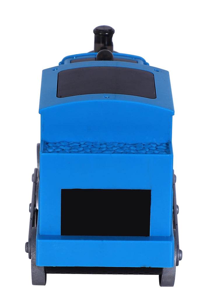 Toyzone musical blue bump and go toy train for toddlers with classic design and wheels