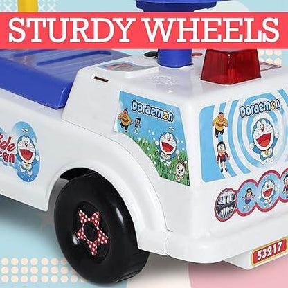 Toyzone Doraemon Mini Ride On-53217 | Baby Car | Kids Car | Toy Car| Push Car| Storage and Backrest | Swing Car| Ride on Car with Music & Horn - T-Rex the toyland Sitamarhi