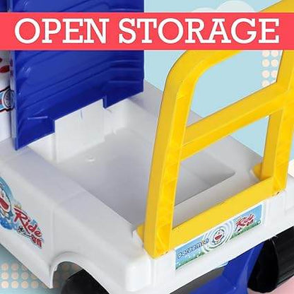 Toyzone Doraemon Mini Ride On-53217 | Baby Car | Kids Car | Toy Car| Push Car| Storage and Backrest | Swing Car| Ride on Car with Music & Horn - T-Rex the toyland Sitamarhi