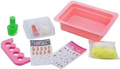 T-Rex the toyland Sitamarhi nail art kit for girls with polish, stickers, toe separator, and manicure tools