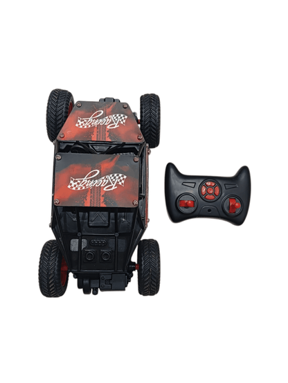 Mirana usb rechargeable remote control vehicle with black and red controller and rugged tires