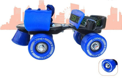T-Rex the toyland Sitamarhi blue adjustable roller skates for kids with secure straps and durable wheels