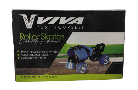 Viva adjustable roller skates for seniors with binary ball bearing wheels and aerodynamic design