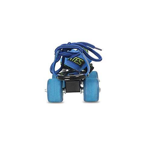 Blue adjustable roller skates for seniors with sturdy wheels and secure laces from T-Rex the toyland Sitamarhi
