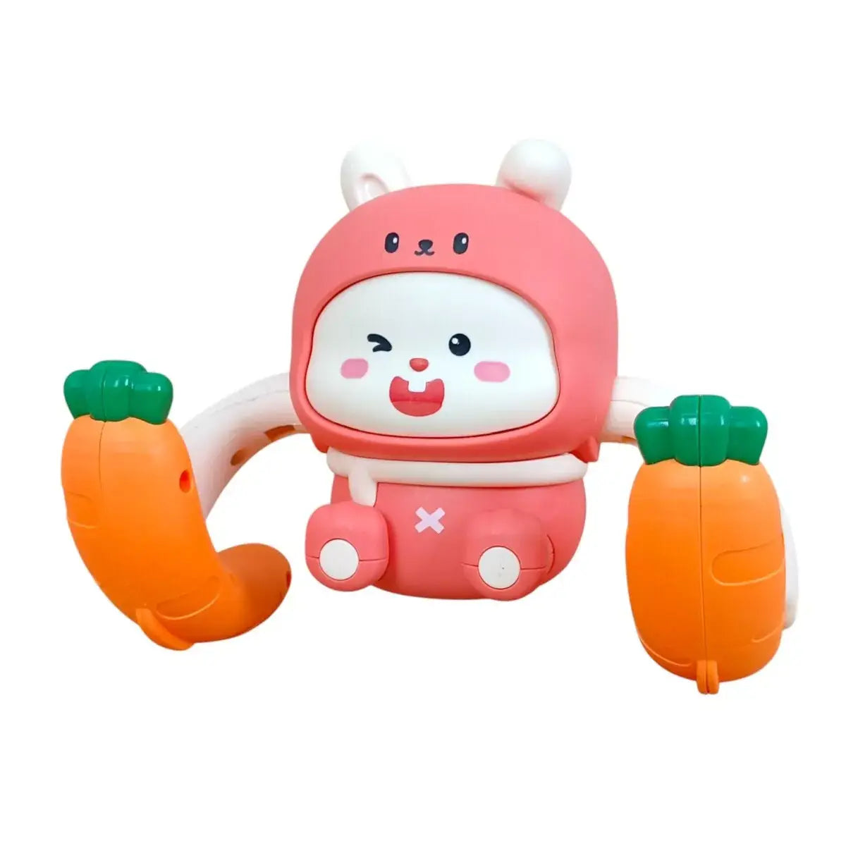 Pink bunny-themed voice control Optimus Prime toy for interactive play