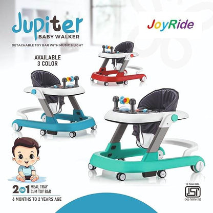 Walker Jupiter 3-in-1 Robust Baby Walker/Multifunction/Anti-o Shaped Leg/Height Adjustment/Anti-Fall/Music Box for Newborn/girl/boy/6-15months with SEAT - T-Rex the toyland Sitamarhi