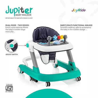 Walker Jupiter 3-in-1 Robust Baby Walker/Multifunction/Anti-o Shaped Leg/Height Adjustment/Anti-Fall/Music Box for Newborn/girl/boy/6-15months with SEAT - T-Rex the toyland Sitamarhi