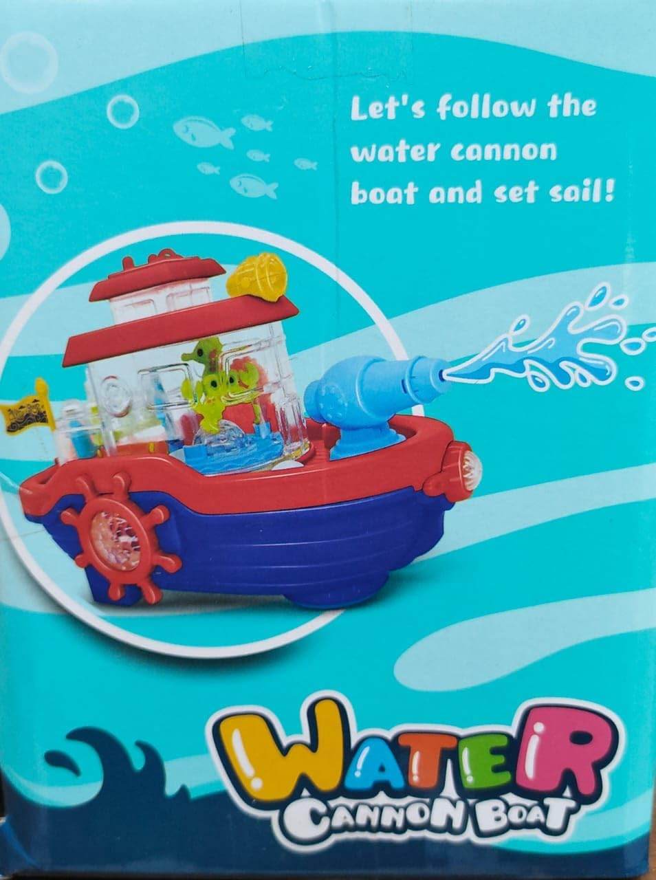 T-Rex the toyland Sitamarhi musical water cannon boat toy for kids in red blue with water splash feature