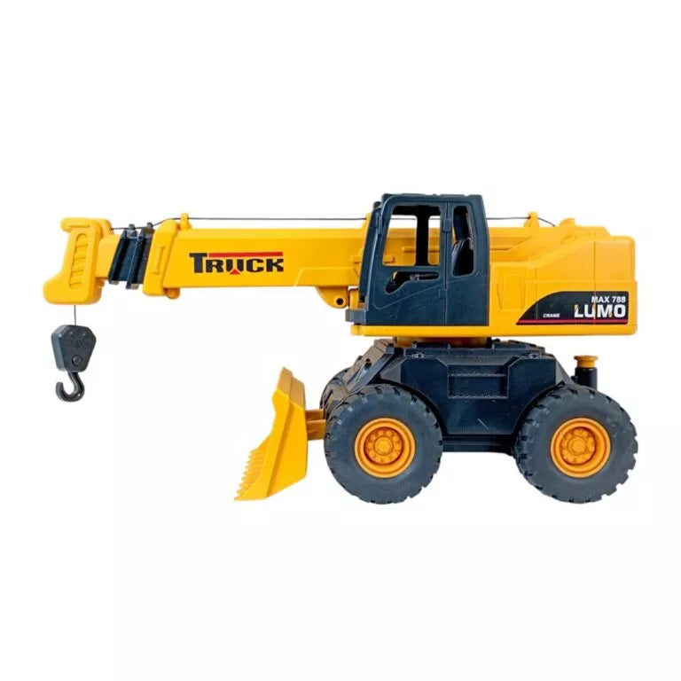 Powerful Truck Simulation Crane with Sound And Light for Kids 3+ Years | Realistic Construction Toy