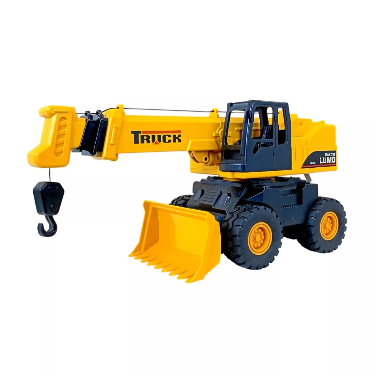 Powerful Truck Simulation Crane with Sound And Light for Kids 3+ Years | Realistic Construction Toy