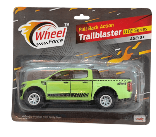 Centy model vehicles for kids green Trailblaster UTE Series toy truck with pull back action