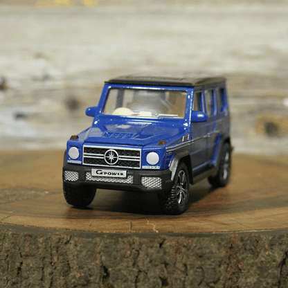 Centy Pull Back Series G-Power AMG SUV toy car in blue with detailed exterior design