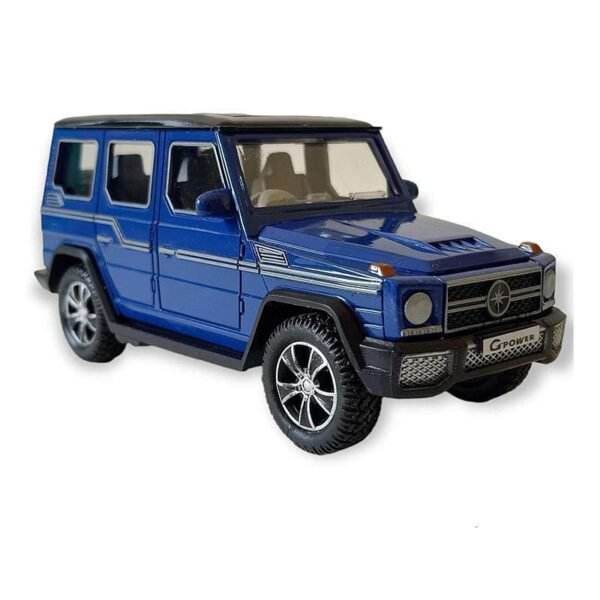 Centy Pull Back Series G-Power AMG SUV toy car in blue with detailed design and black roof