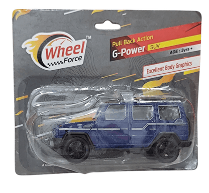 Centy Pull Back Series G-Power AMG SUV toy car in blue with detailed body graphics packaging