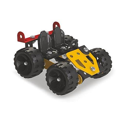 Mechanix building set for kids toy all-terrain vehicle model with black seats and large wheels
