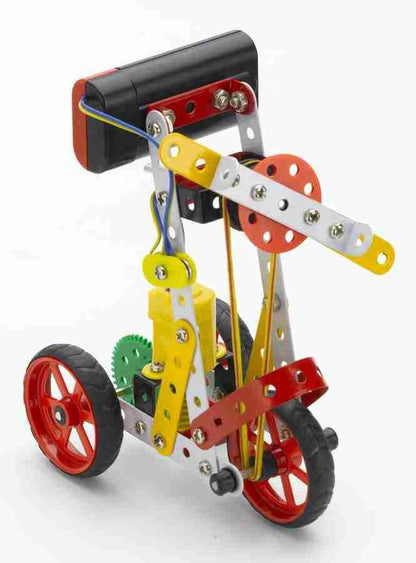 Mechanix Robotix-1 toy for kids building set featuring colorful metal parts and wheels